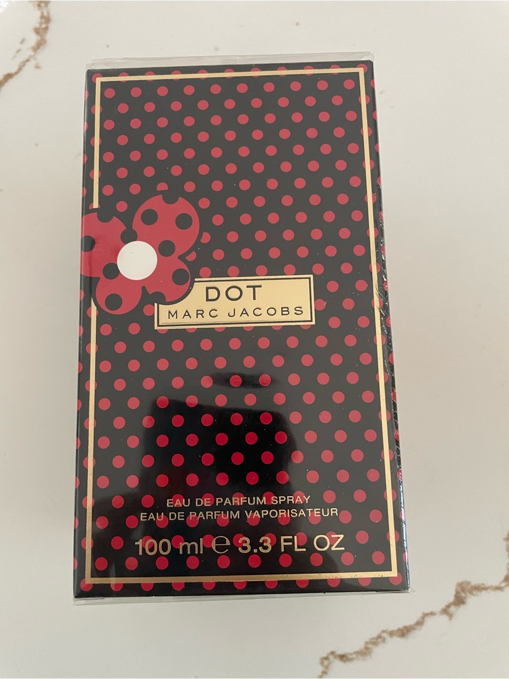 Marc Jacobs DOT Black Box with Red Polka Dots EDP 3.3 Oz NEW SEALED